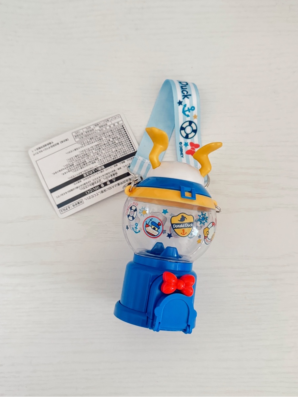 Tokyo Disney Donald Duck candy container keychain